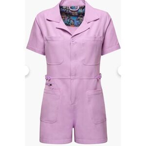 Shredly Trail Romper in Wisteria